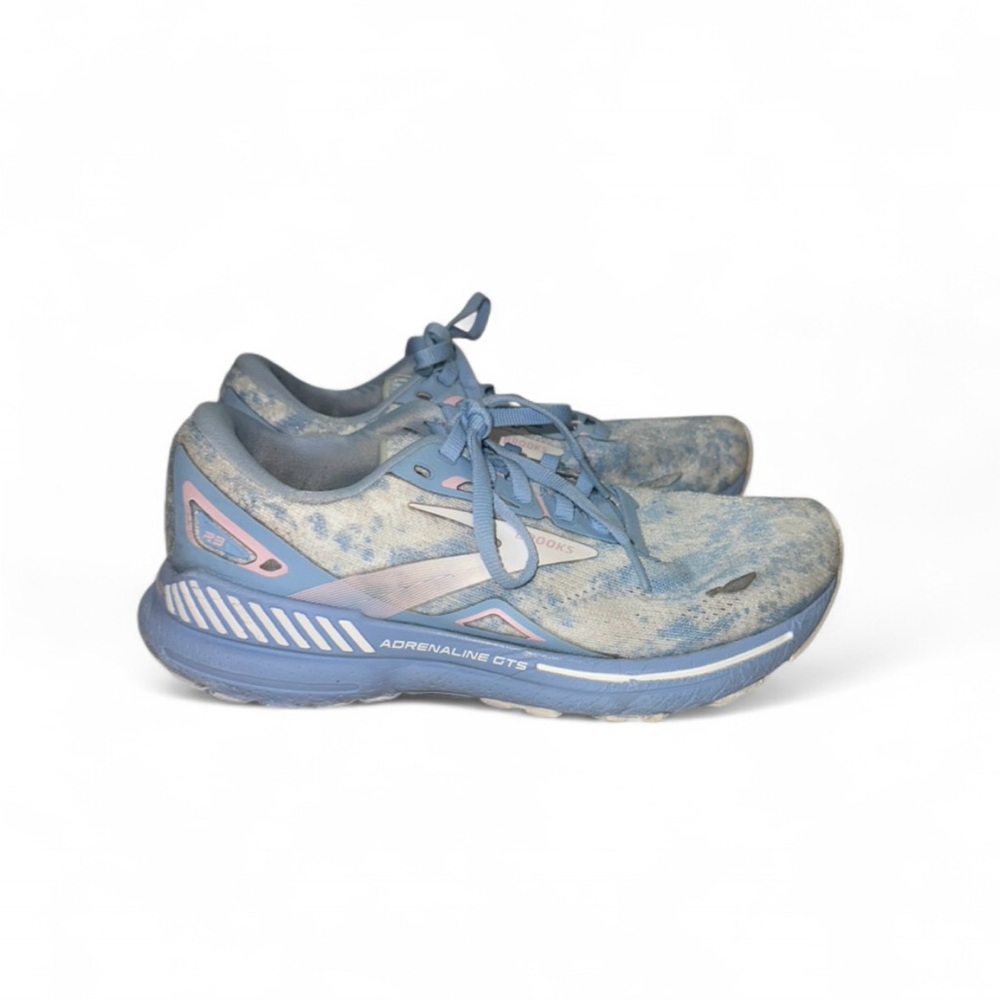 Brooks Adrenaline GTS 23 Women's 7.5 Running Shoes Blue‎ Pink White Tie Dye